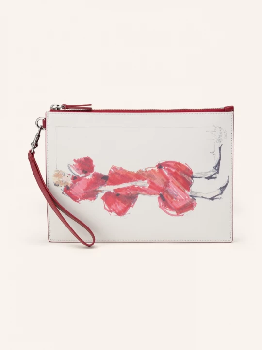 Obrázek produktu Marc Jacobs Pouzdro The Runway Illustration Wristlet červená / stříbrná / bílá