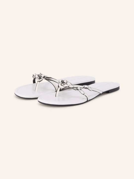 Obrázek produktu Marc Jacobs Sandály S Prstovými Přepážkami The Kiki bílá / stříbrná