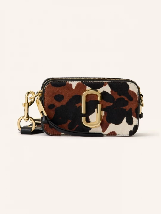 Obrázek produktu Marc Jacobs Taška Přes Rameno The Cow Haircalf Snapshot černá / hnědá / krémová