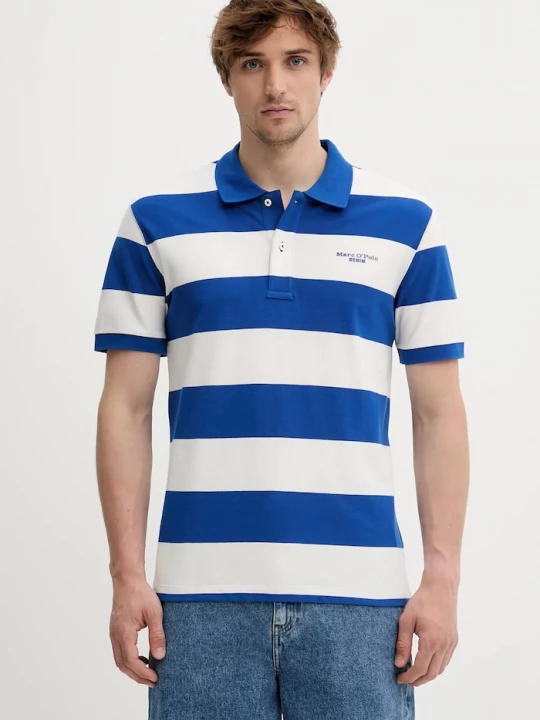 Obrázek produktu Marc O'Polo Bavlněné polo tričko Marc O'Polo fialová