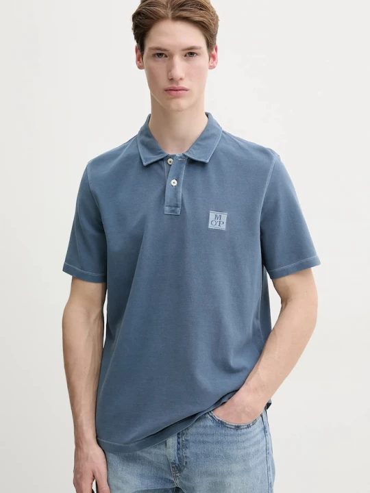 Obrázek produktu Marc O'Polo Bavlněné polo tričko Marc O'Polo modrá