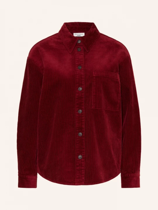 Obrázek produktu Marc O'polo Denim Kordová Košilová Halenka tmavě červená