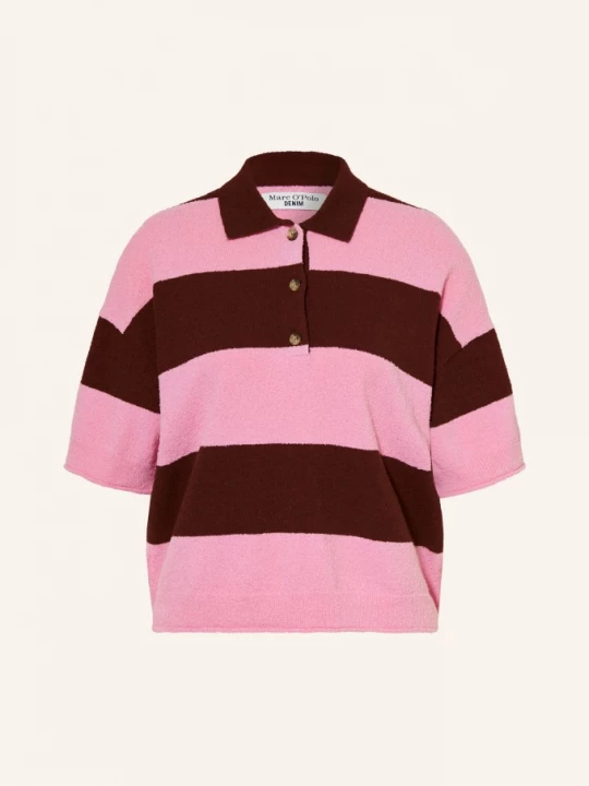 Obrázek produktu Marc O'polo Denim Pletené Polo Tričko růžová / tmavě červená