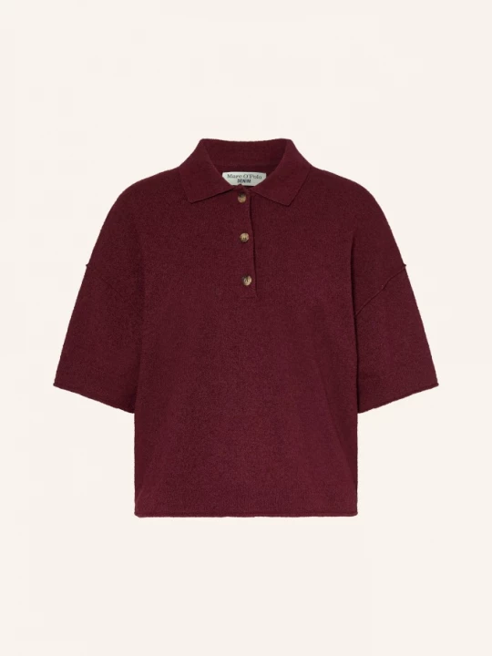 Obrázek produktu Marc O'polo Denim Pletené Polo Tričko S 3/4 Rukávem tmavě červená