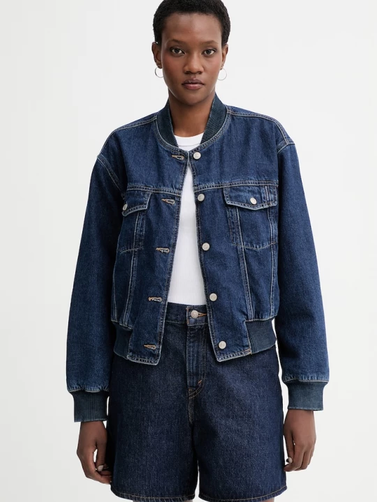 Obrázek produktu Marc O'Polo Džínová bomber bunda Marc O'Polo námořnická modř