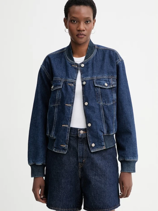 Obrázek produktu Marc O'Polo Džínová bomber bunda námořnická modř