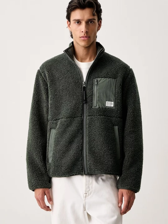 Obrázek produktu Marc O'Polo fleece mikina pánská zelená