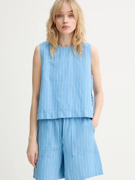 Obrázek produktu Marc O'Polo halenka dámská se lnem modrá