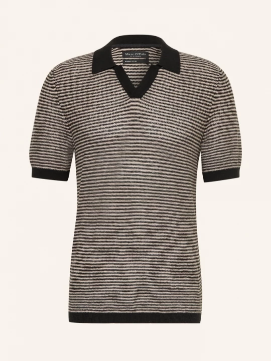 Obrázek produktu Marc O'polo Pletené Polo Tričko černá / bílá