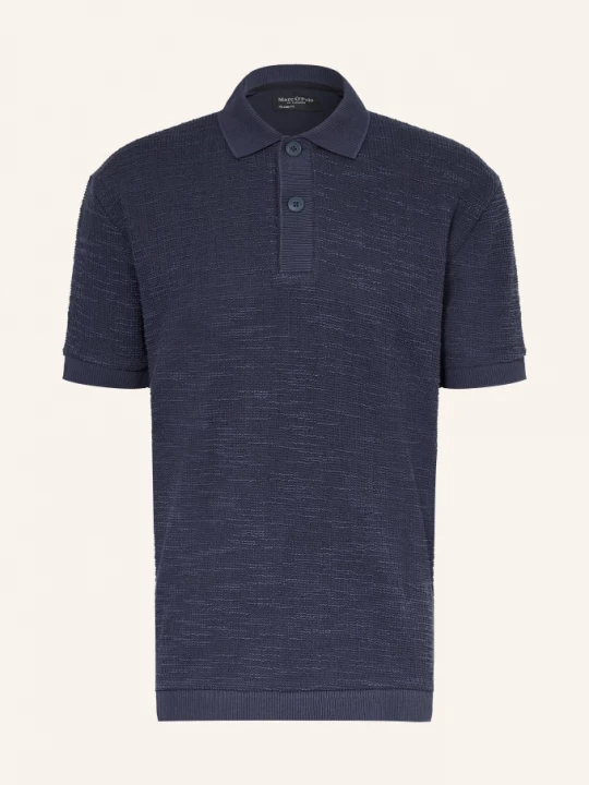Obrázek produktu Marc O'polo Pletené Polo Tričko Relaxed Fit tmavě modrá