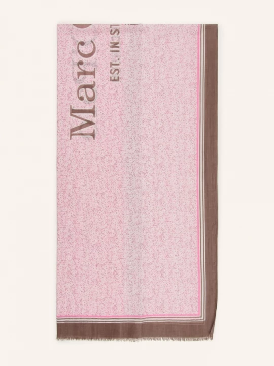 Obrázek produktu Marc O'polo Šála světle růžová / hnědá / krémová