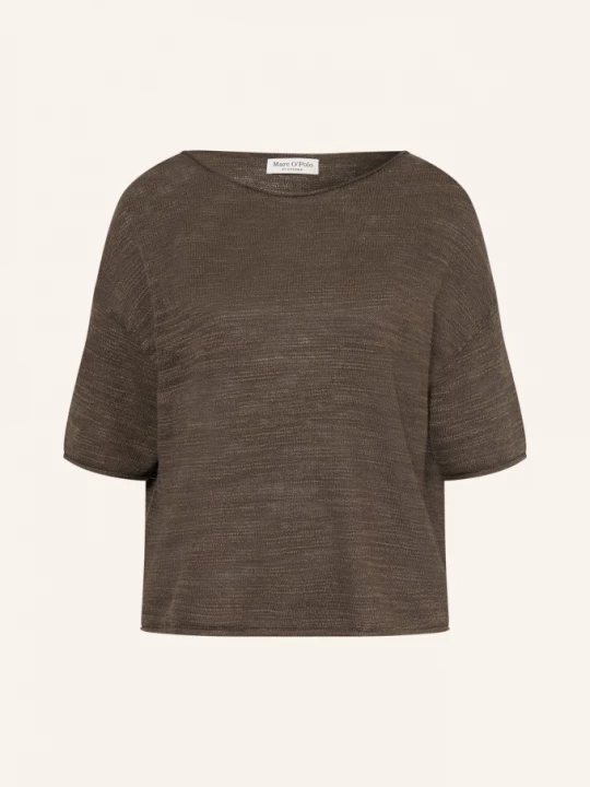 Obrázek produktu Marc O'polo Svetr S Lněným Vzorem A 3/4 Rukávy khaki