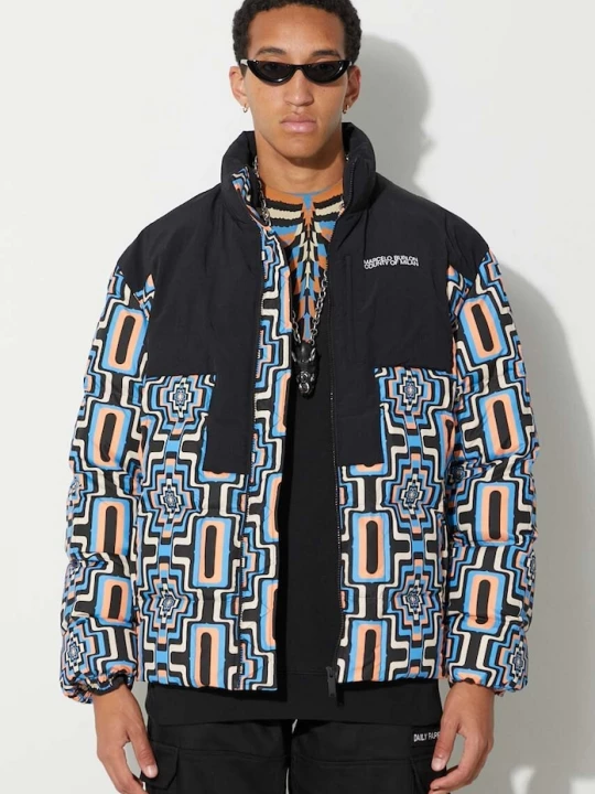 Obrázek produktu Marcelo Burlon Bunda Marcelo Burlon Aop Optical Cross Block černá