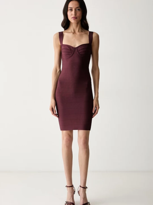 Obrázek produktu Marciano by Guess bodycon šaty s viskózou NIKKI