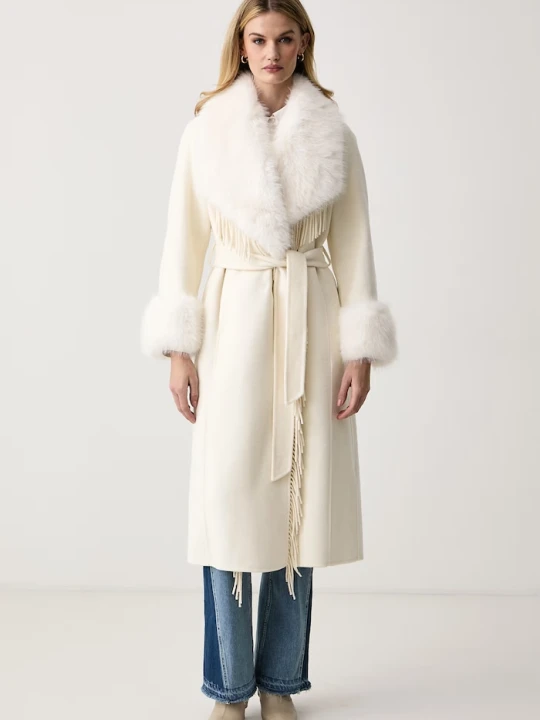 Obrázek produktu Marciano by Guess kabát dámský s vlnou NEW LILIANA béžová