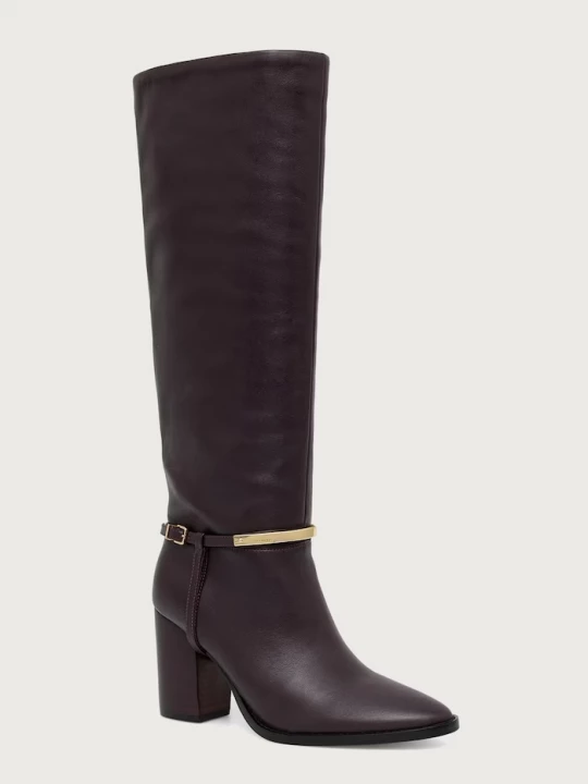 Obrázek produktu Marciano by Guess kozačky nad kolena na sloupku dámské kožené