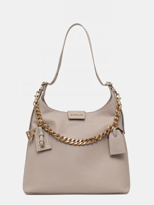 Obrázek produktu Marciano by Guess Kožená kabelka Marciano by Guess béžová