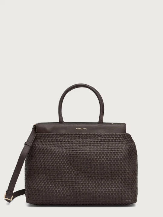 Obrázek produktu Marciano by Guess nákupní taška dámská kožená YULIA hnědá