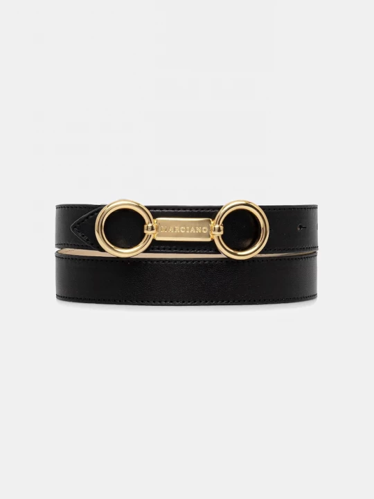 Obrázek produktu Marciano by Guess pásek dámský kožený černá