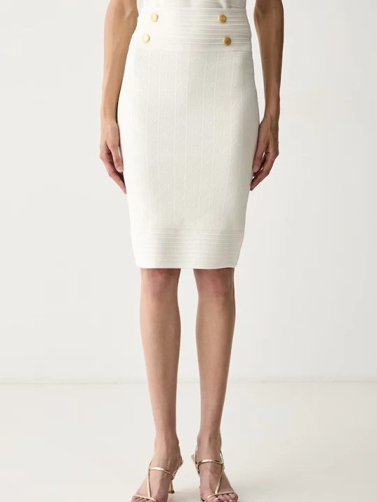 Obrázek produktu Marciano by Guess pouzdrová sukně s viskózou YAMNA béžová