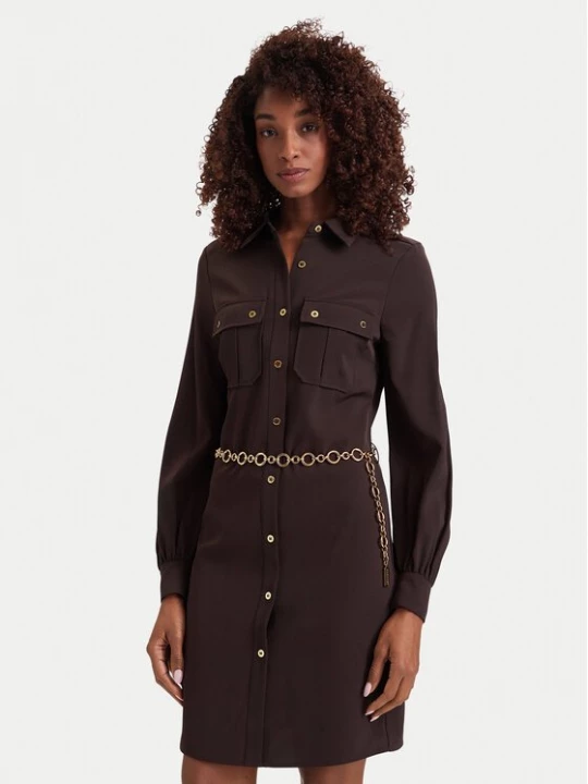 Obrázek produktu Marciano Guess Košilové šaty G6YK25 W3204 Tmavě hnědá Regular Fit