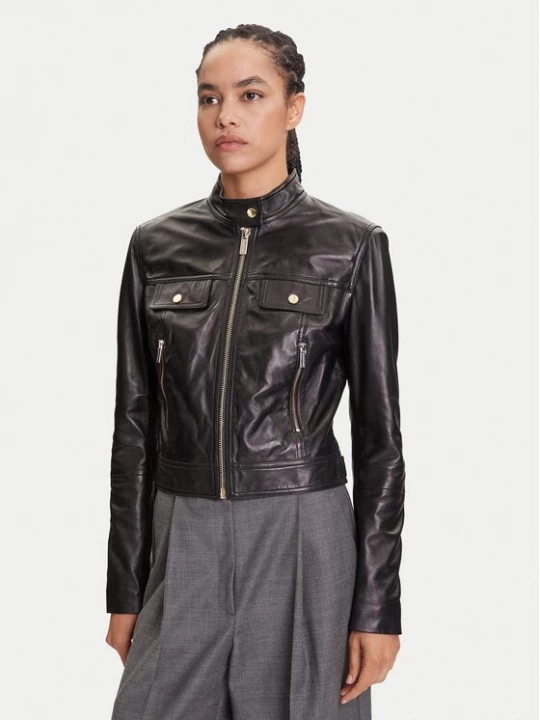 Obrázek produktu Marciano Guess Kožená bunda 5YGL09 7345A Černá Regular Fit