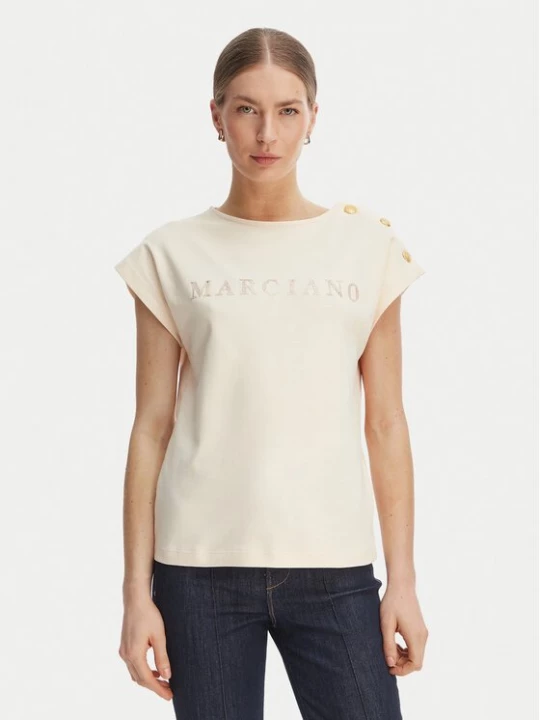 Obrázek produktu Marciano Guess T-Shirt G6GI04 K3505 Écru Regular Fit Krémová