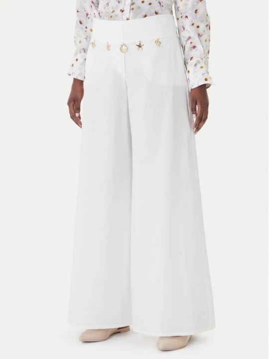 Obrázek produktu Marella Kalhoty z materiálu Gala 2613131122 Bílá Wide Leg