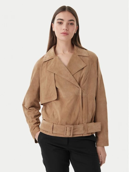 Obrázek produktu Marella Kožená bunda Epoca 2613441061 Béžová Regular Fit