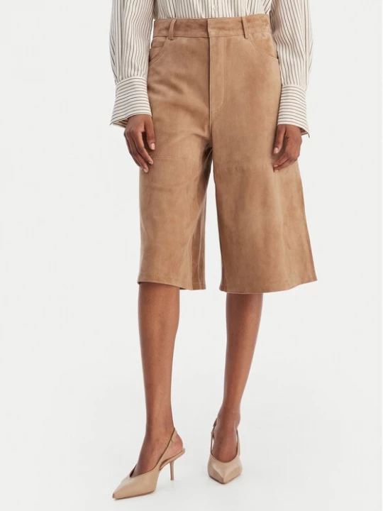 Obrázek produktu Marella Kožené šortky Scoglio 2613431021 Béžová Relaxed Fit