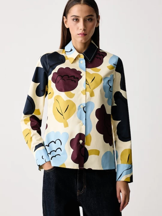 Obrázek produktu Marimekko košile dámská s bavlnou béžová