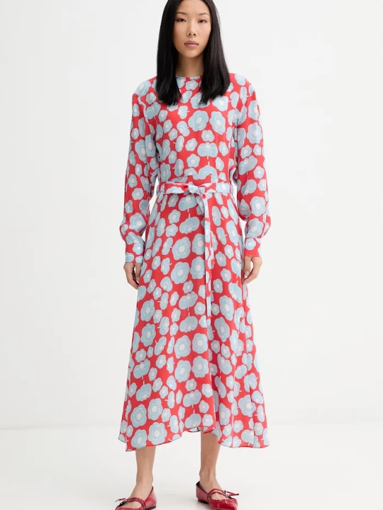 Obrázek produktu Marimekko letní šaty s cupro červená