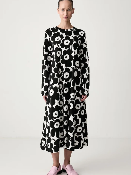 Obrázek produktu Marimekko rozšířené šaty bavlněné černá