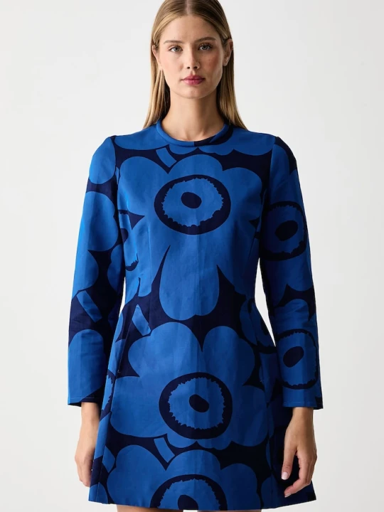 Obrázek produktu Marimekko šaty s příměsí lnu modrá