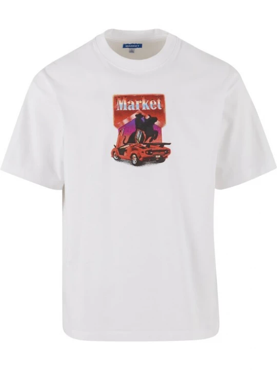 Obrázek produktu MARKET Tričko 'Bullrider' fialová / červená / černá / bílá