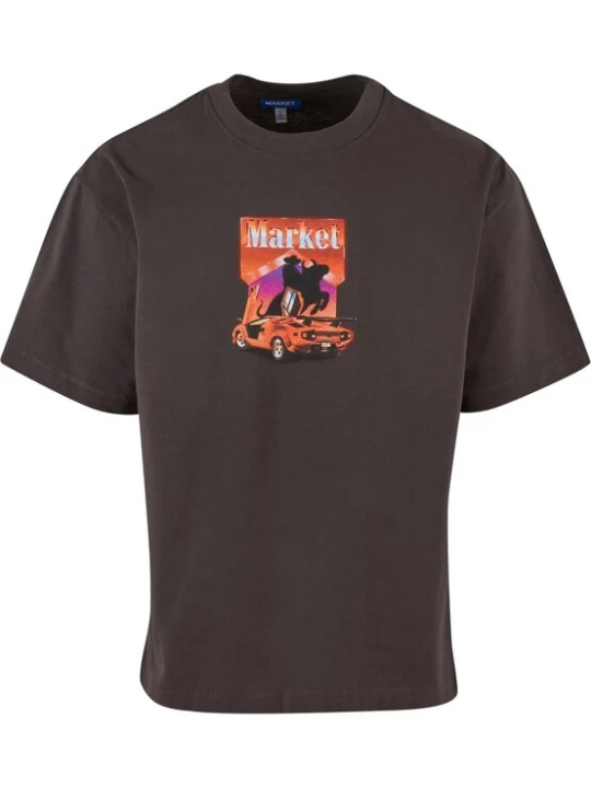 Obrázek produktu MARKET Tričko 'Burllrider' světlemodrá / fialová / červená / černá