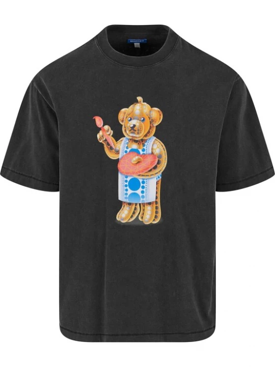 Obrázek produktu MARKET Tričko 'Infinity Bear' modrá / oranžová / černá / bílá