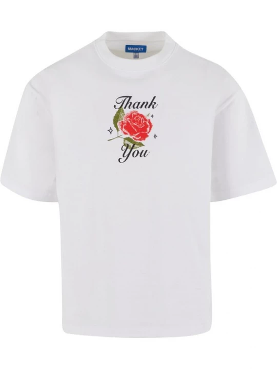 Obrázek produktu MARKET Tričko 'Thank You Nice Day' zelená / červená / černá / bílá