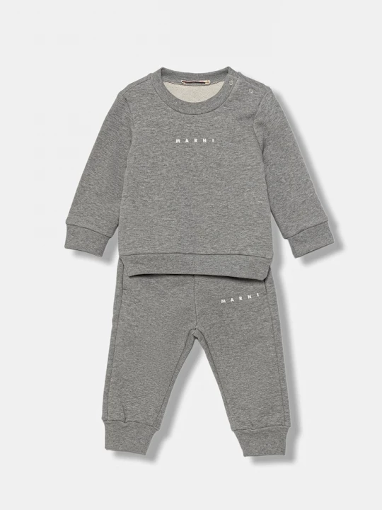 Obrázek produktu Marni Bavlněná tepláková souprava pro miminka Marni MS1B-SET OVERALLS 2-pack