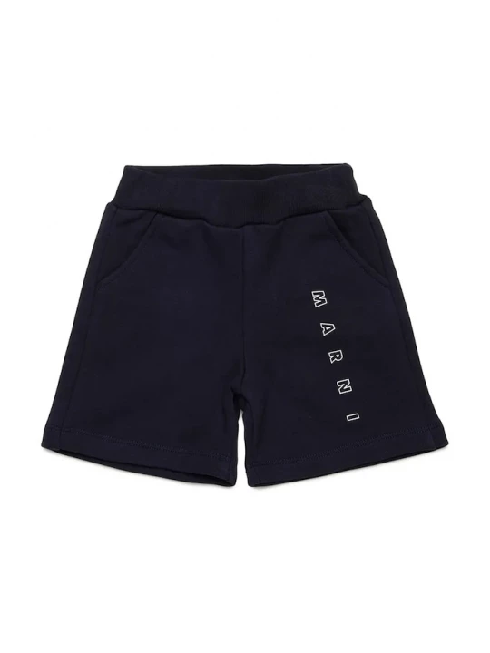 Obrázek produktu Marni Dětské bavlněné šortky Marni MP193B SHORTS námořnická modř