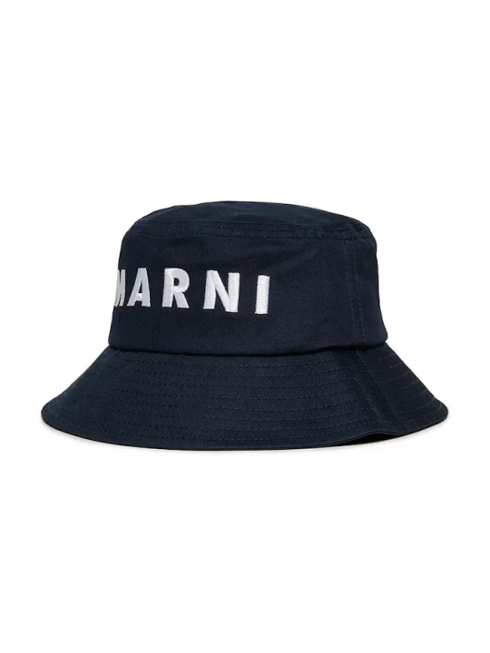 Obrázek produktu Marni Dětský bavlněný klobouk Marni MF35B HAT námořnická modř
