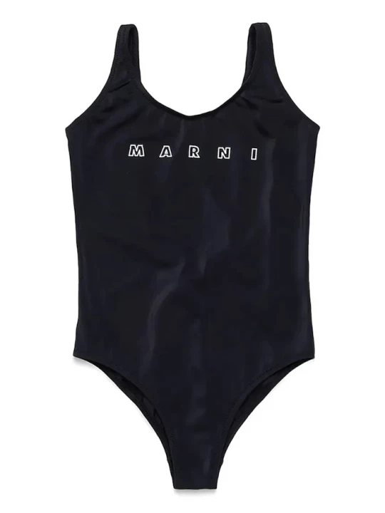 Obrázek produktu Marni Jednodílné dětské plavky Marni MM20F SWIMSUIT černá