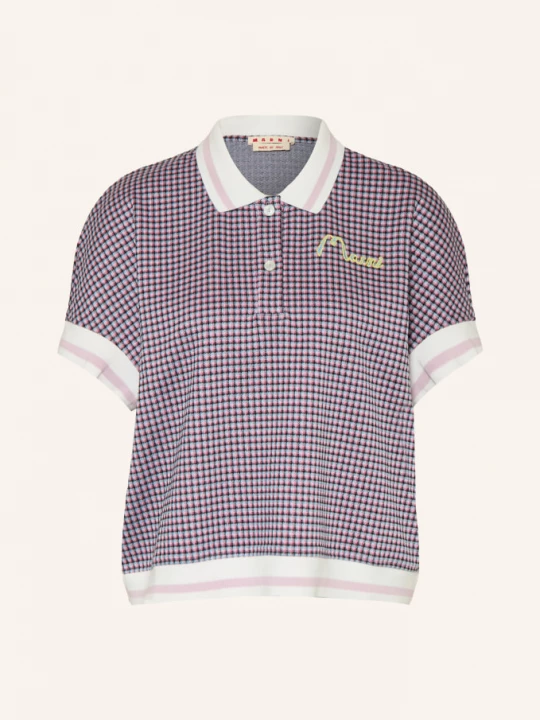 Obrázek produktu Marni Jerseyové Polo Tričko růžová / bílá / černá