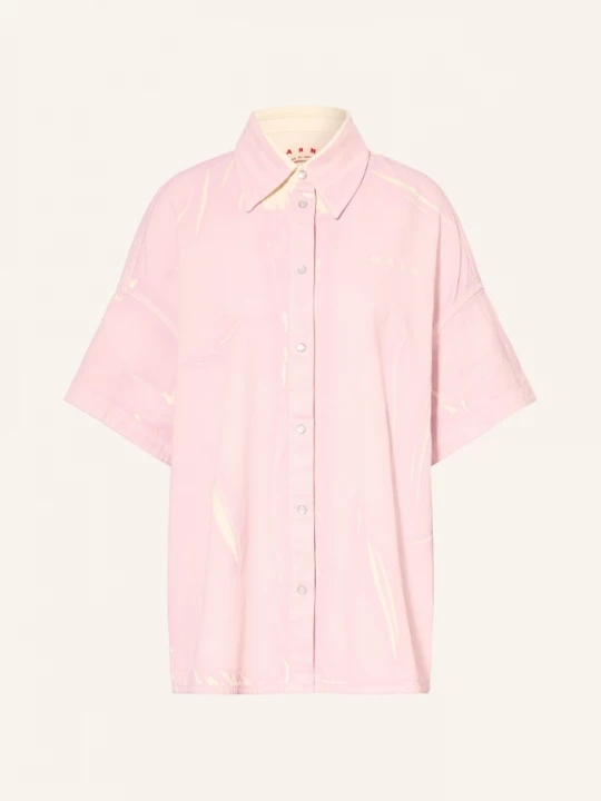 Obrázek produktu Marni Oversized Džínová Košile světle fialová / bílá