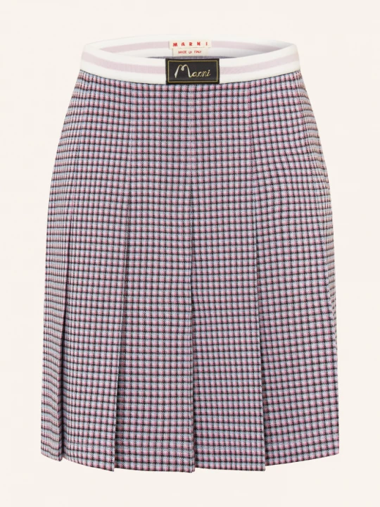 Obrázek produktu Marni Skládaná Sukně starorůžová / tmavě modrá / černá