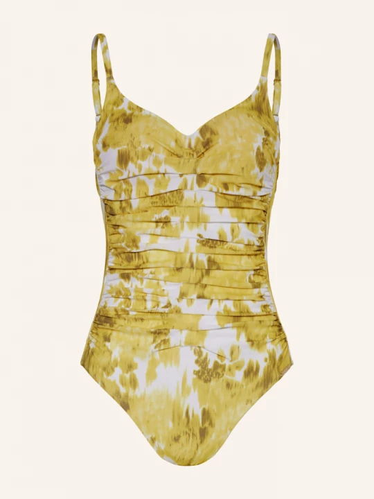 Obrázek produktu Maryan Mehlhorn Plavky S Kosticemi Soft Focus Florals žlutá / bílá / šedá