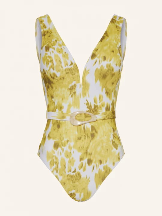 Obrázek produktu Maryan Mehlhorn Plavky Soft Focus Florals žlutá / bílá / šedá