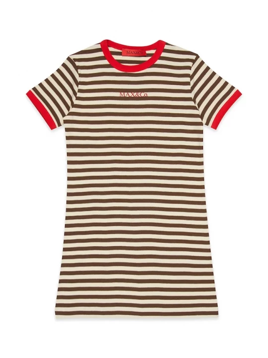 Obrázek produktu Max&Co. Dětské bavlněné šaty MAX&Co. MAXD34F DRESS béžová