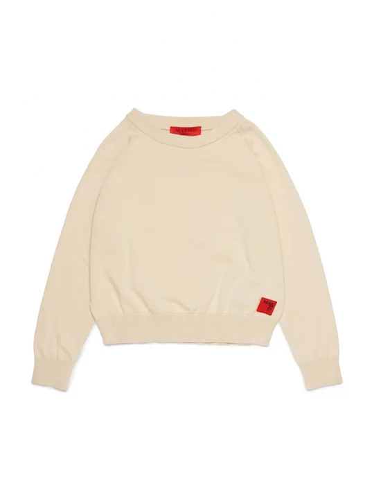 Obrázek produktu Max&Co. Dětský bavlněný svetr MAXK24F KNITWEAR béžová