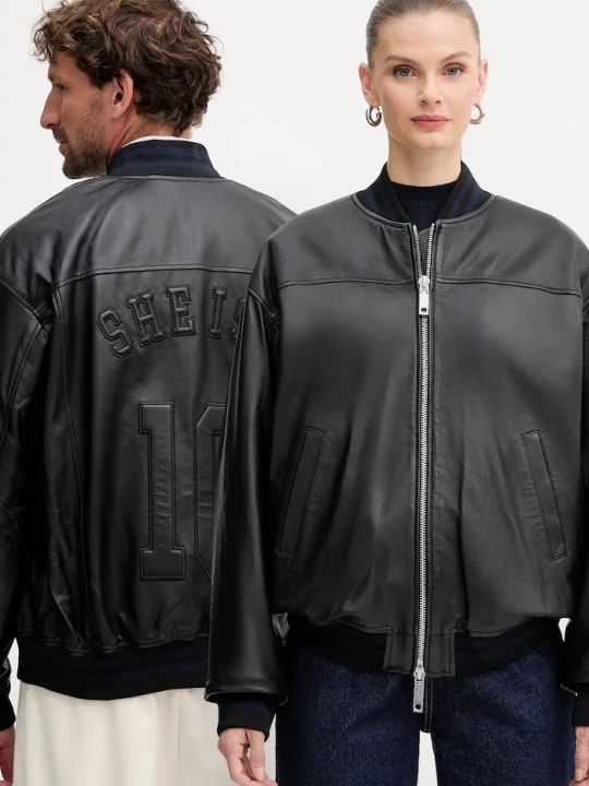 Obrázek produktu Max&Co. Kožená bunda bomber MAX&Co. černá
